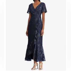 Ralph Lauren Navy Formal Dress